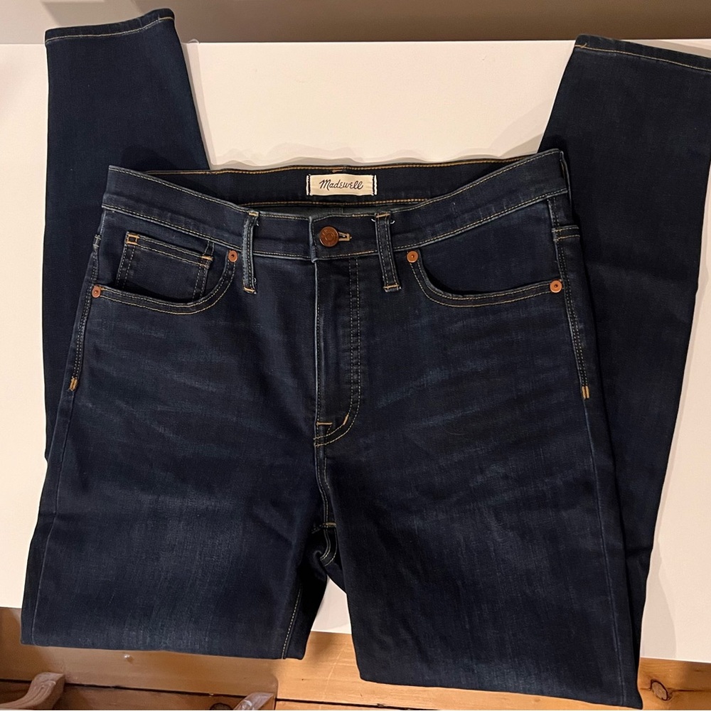 Madewell Dark Wash High Rise Skinny Jeans